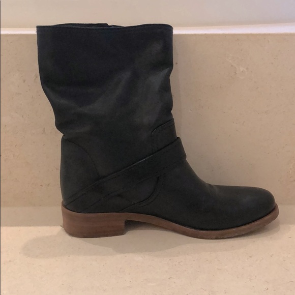 Miu Miu Slouchy Biker Short Boots Size 38.5 - Picture 4 of 12